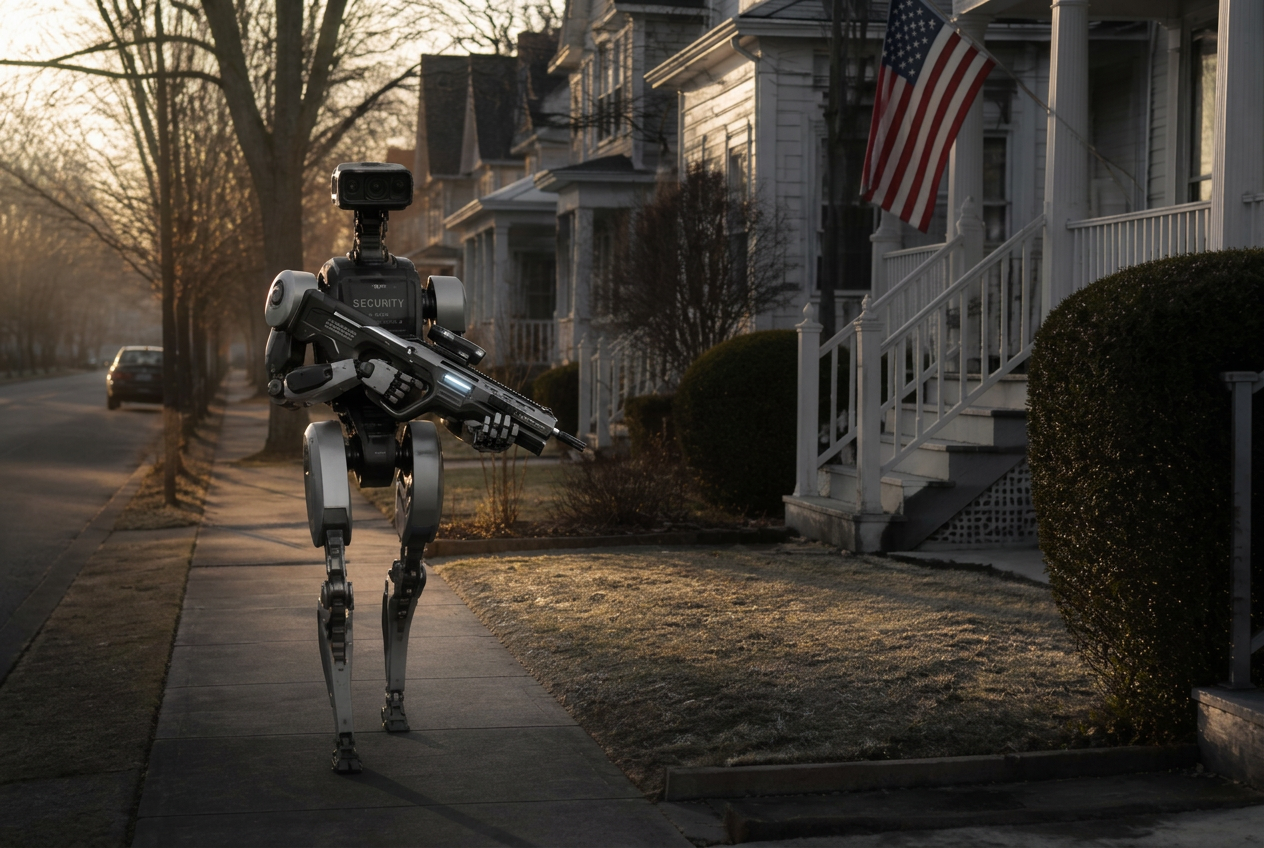 Autonomous security unit on residential patrol